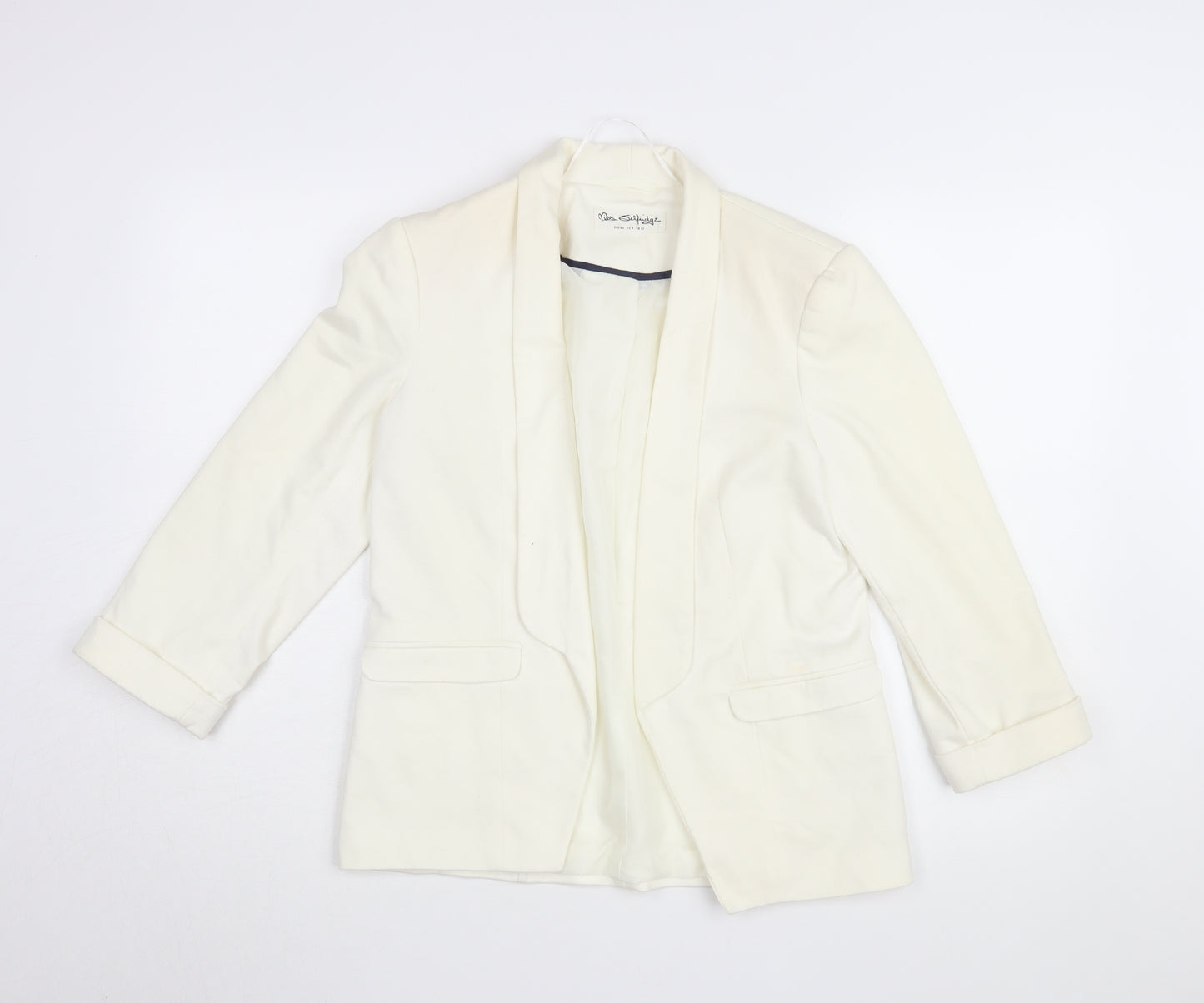 Miss Selfridge Women’s Ivory Blazer, Size 12, Excellent Condition