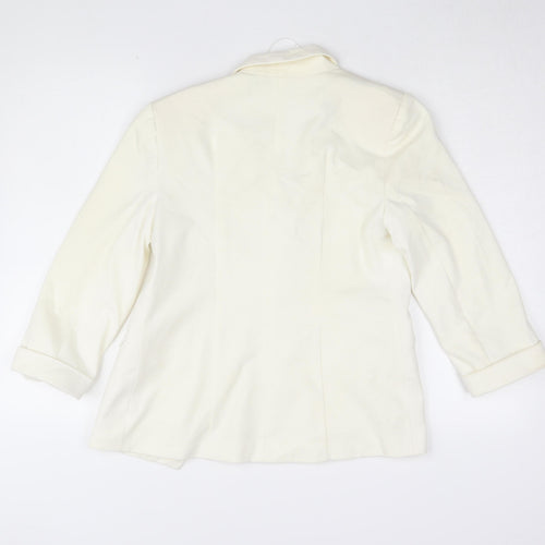 Miss Selfridge Women’s Ivory Blazer, Size 12, Excellent Condition