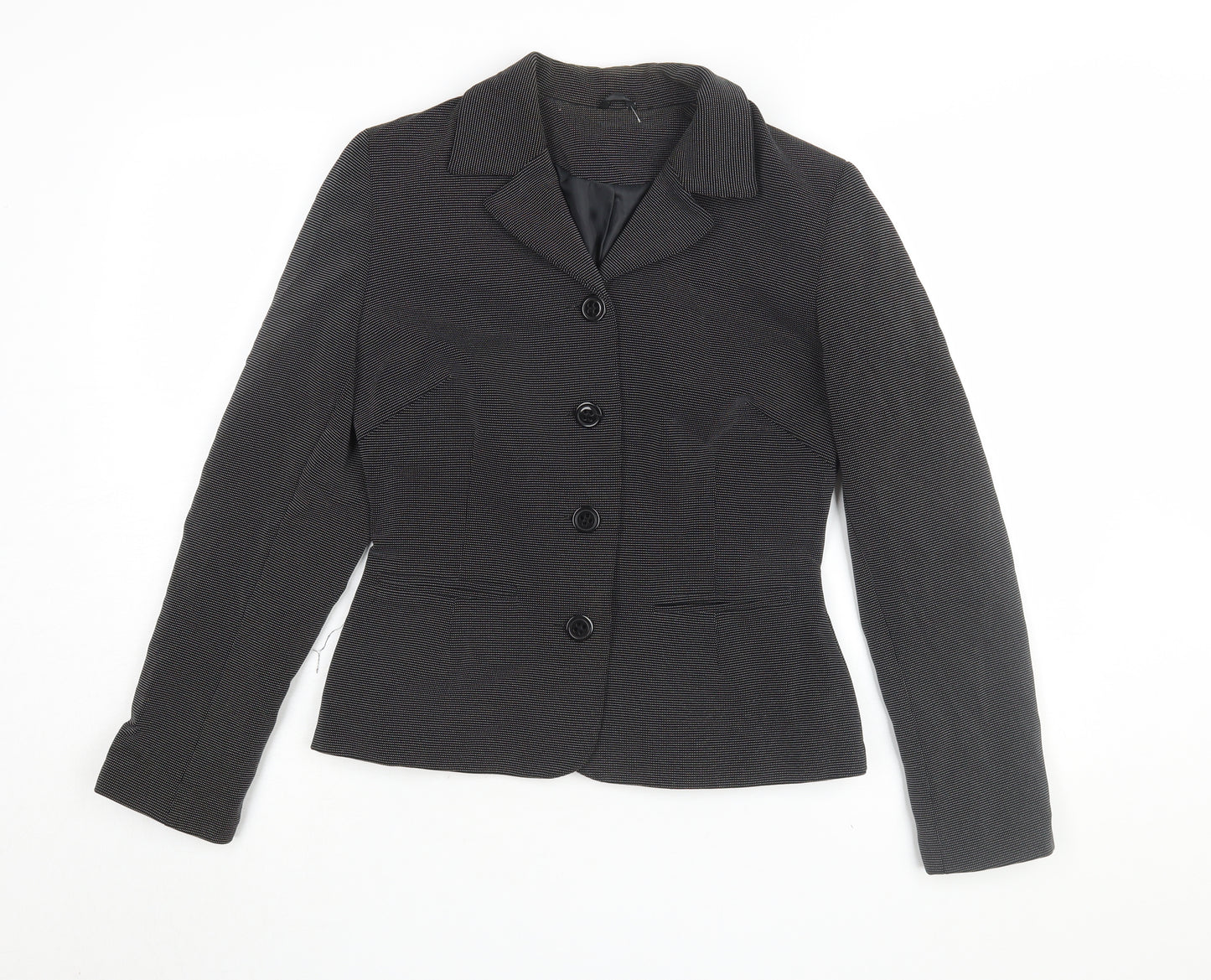 Topshop Women's Black Blazer Size 12 Classic Workwear