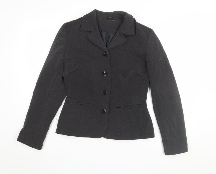 Topshop Women's Black Blazer Size 12 Classic Workwear