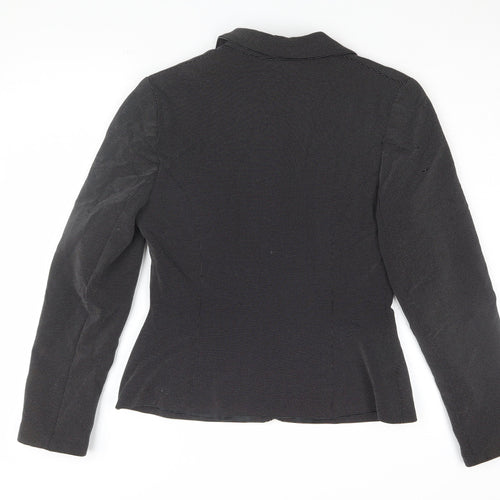 Topshop Women's Black Blazer Size 12 Classic Workwear