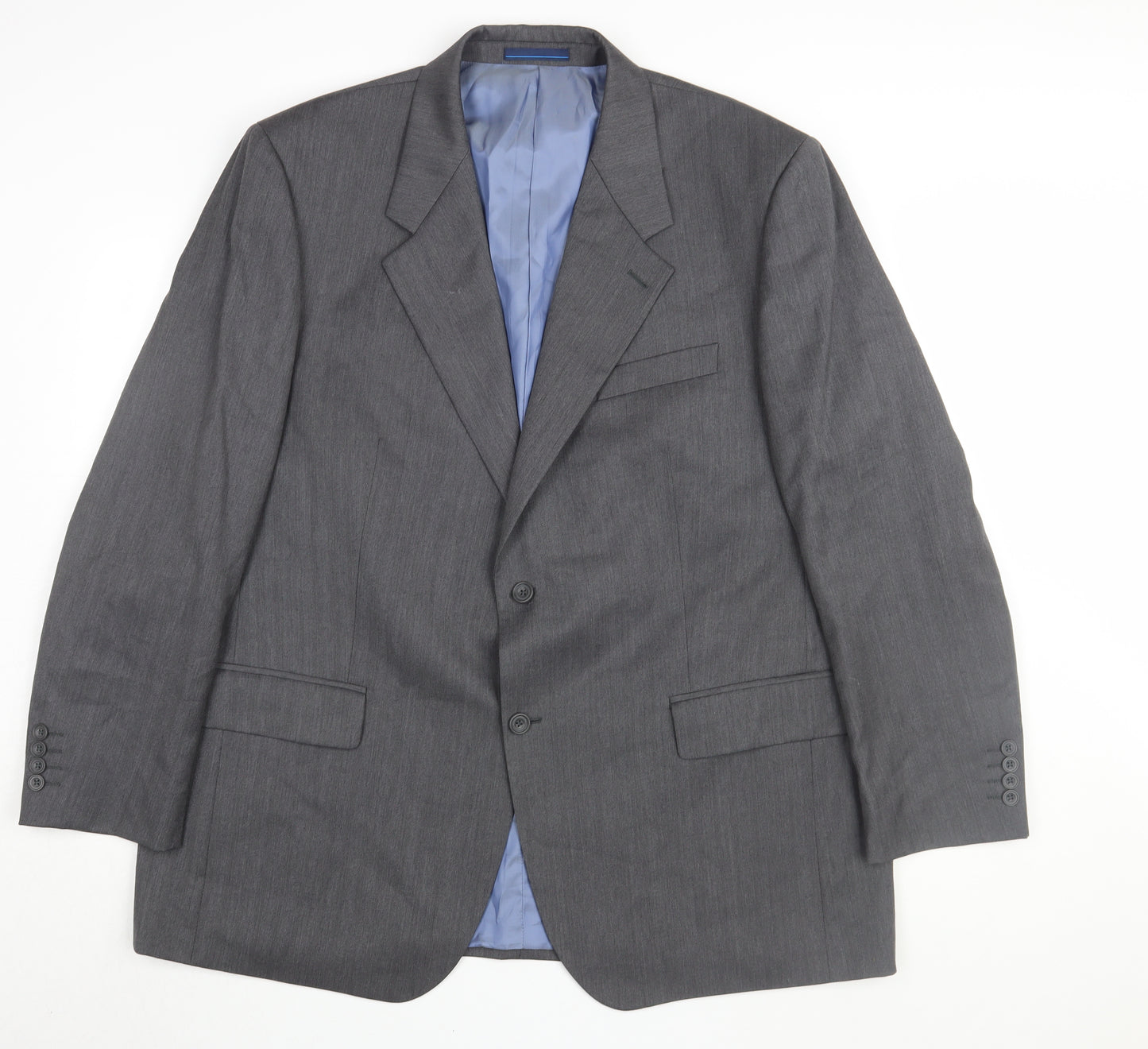 Mansize Men's Grey Blazer, Size 48R, Classic Wool Blend