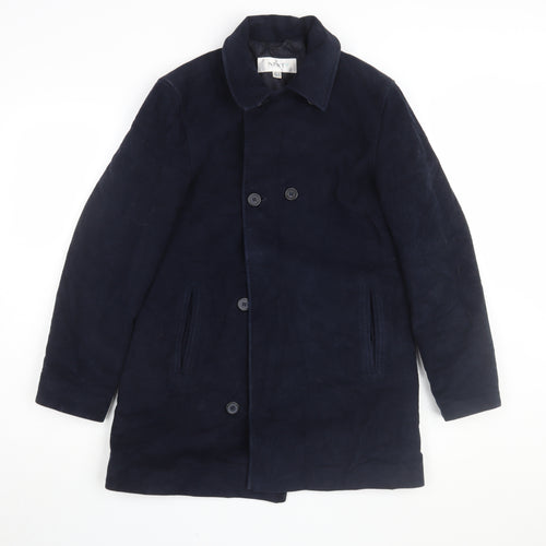 Next Women's Blue Cotton Pea Coat Size 8