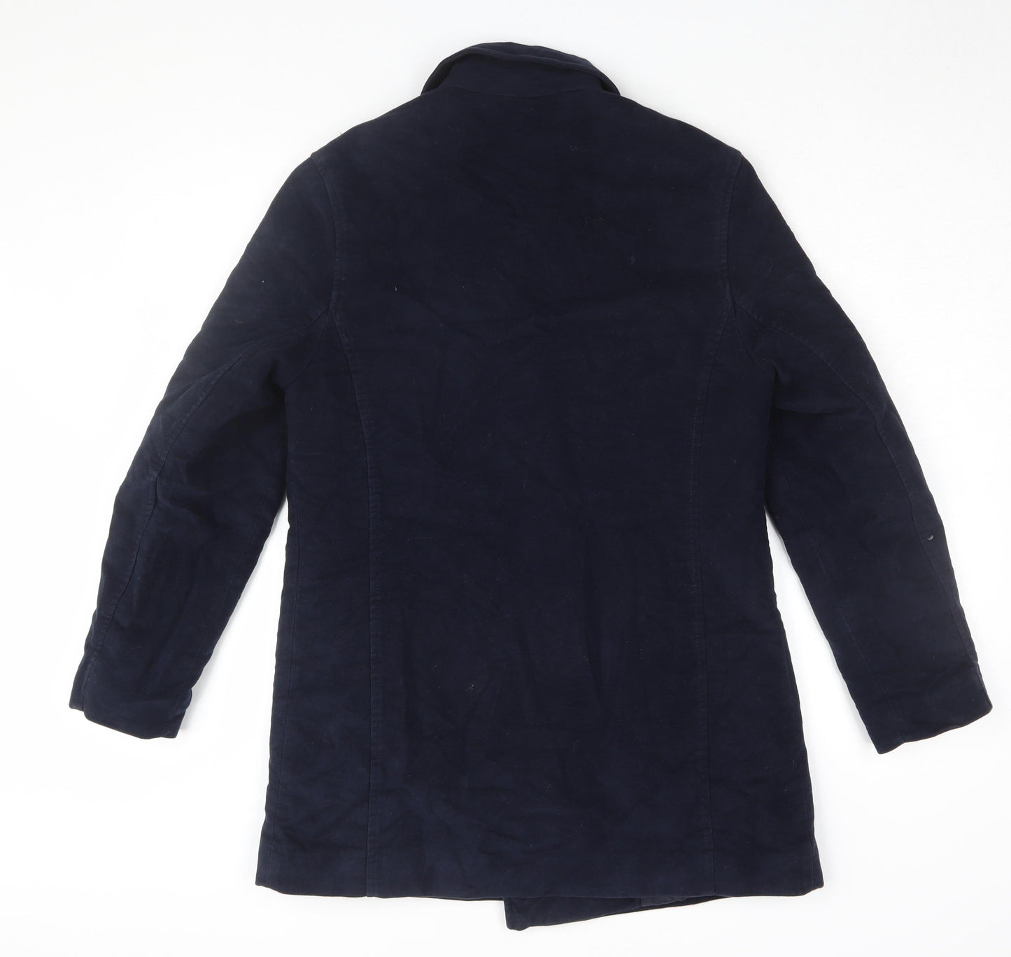 Next Women's Blue Cotton Pea Coat Size 8