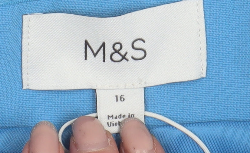 Marks and Spencer Women Blue Button Tank Top