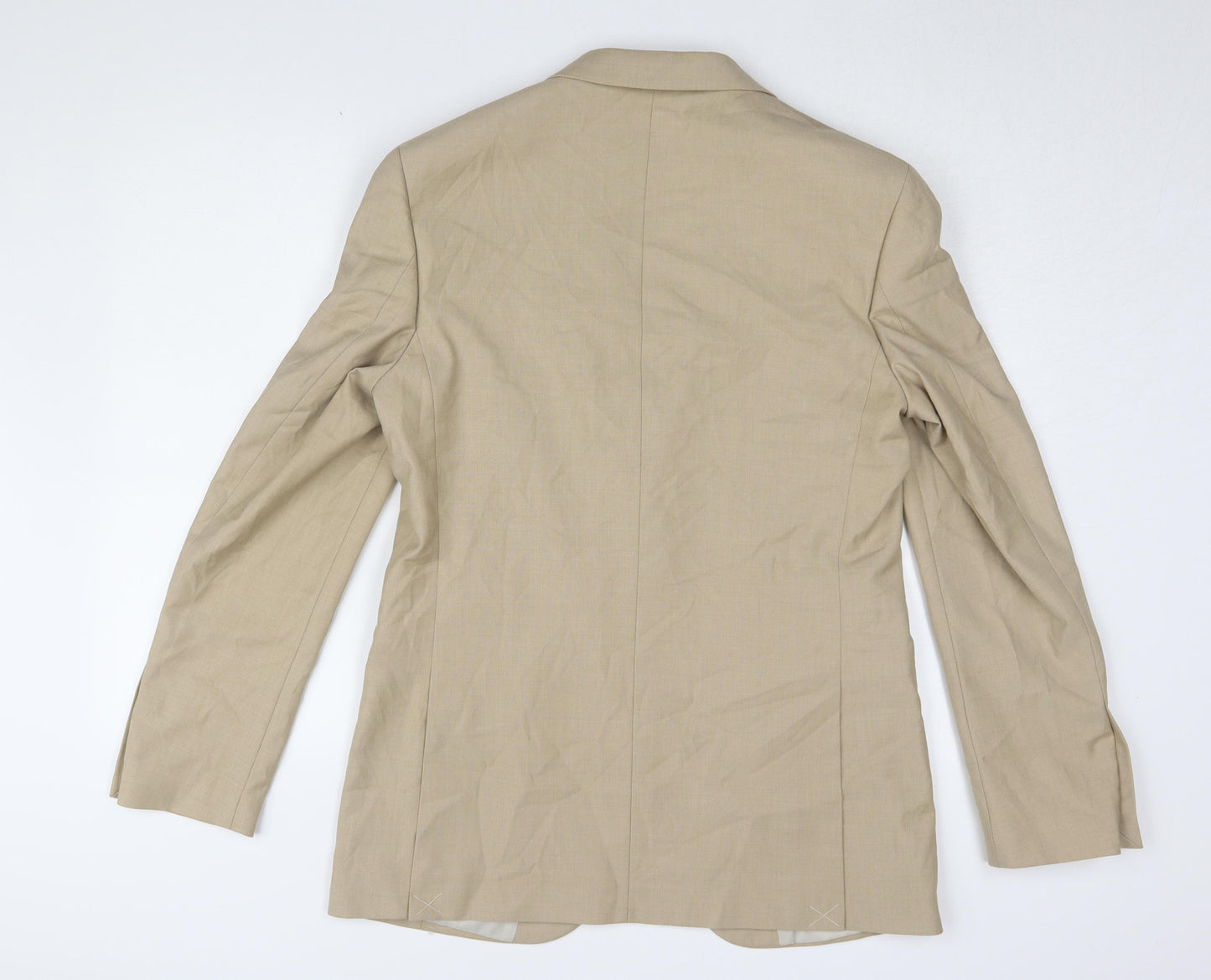 Marks and Spencer Men's Beige Blazer 38R Regular Single-Breasted