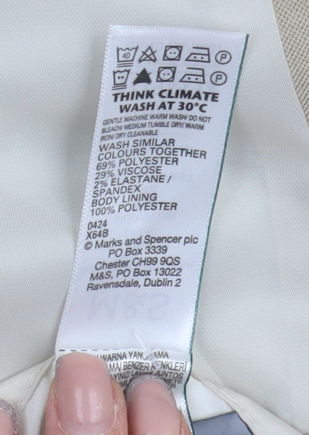 Marks and Spencer Men's Beige Blazer 38R Regular Single-Breasted