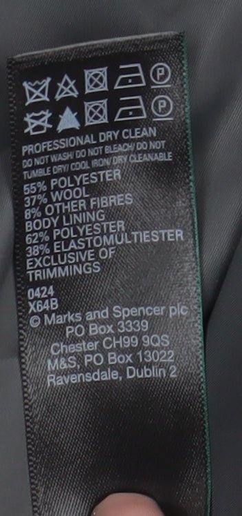 Marks and Spencer Men's Black 3XL Overcoat