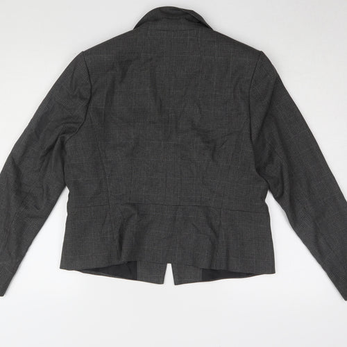 Marks and Spencer Women Grey Check Suit Jacket Size 16