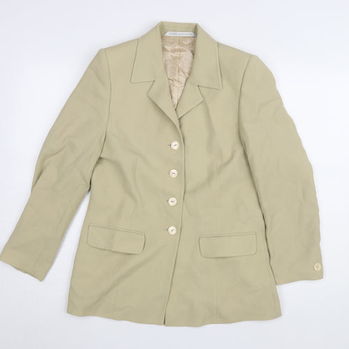 Marks and Spencer Women's Beige Wool Blazer Size 10