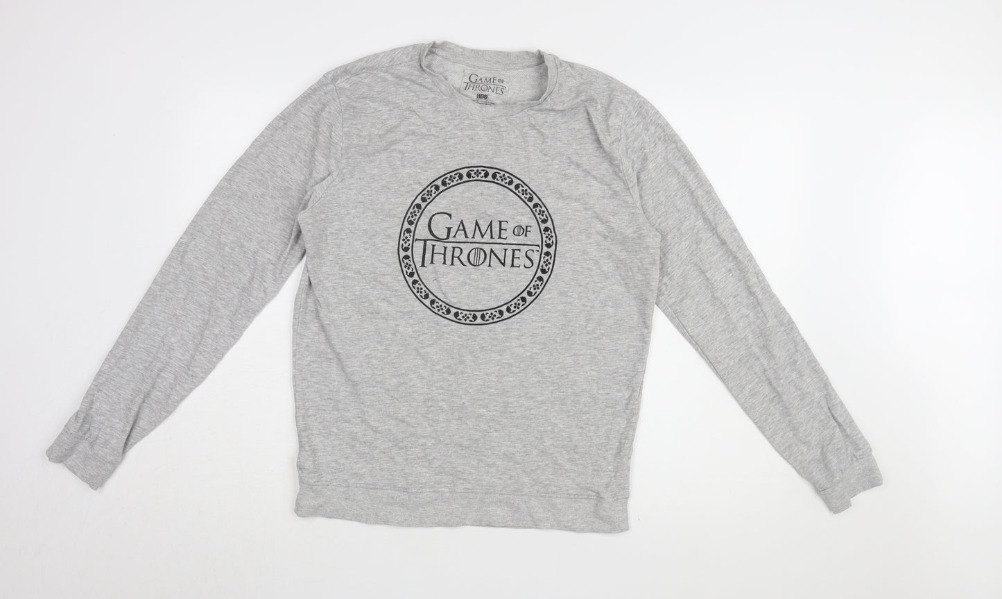 Game of Thrones Grey Unisex M Pullover Sweatshirt