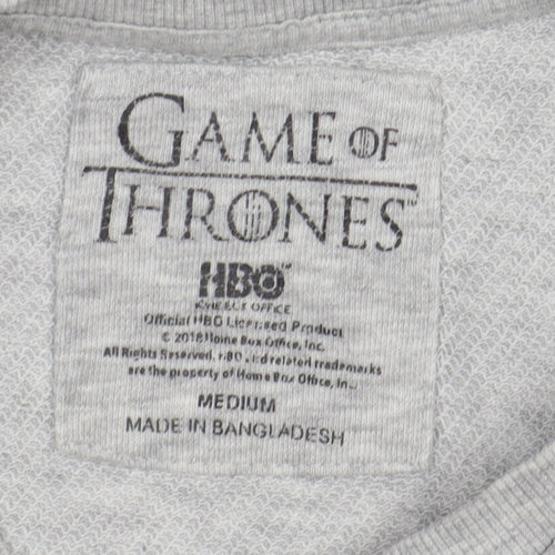 Game of Thrones Grey Unisex M Pullover Sweatshirt