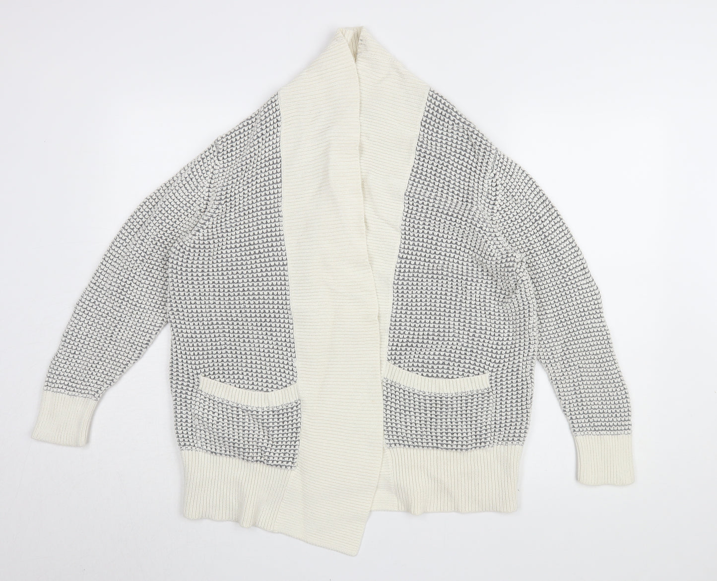 Gap Women's Ivory Chunky-Knit Cardigan Size L