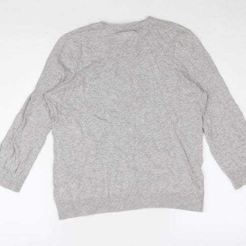 Mint Velvet Women's Grey Basic Knit Top Size 10