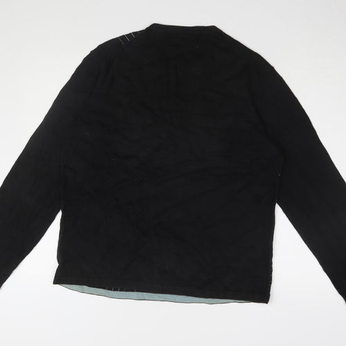 Jasper Conran Men's L Black Cotton Pullover