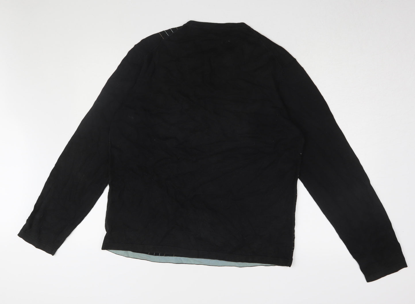 Jasper Conran Men's L Black Cotton Pullover