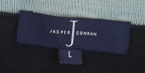 Jasper Conran Men's L Black Cotton Pullover