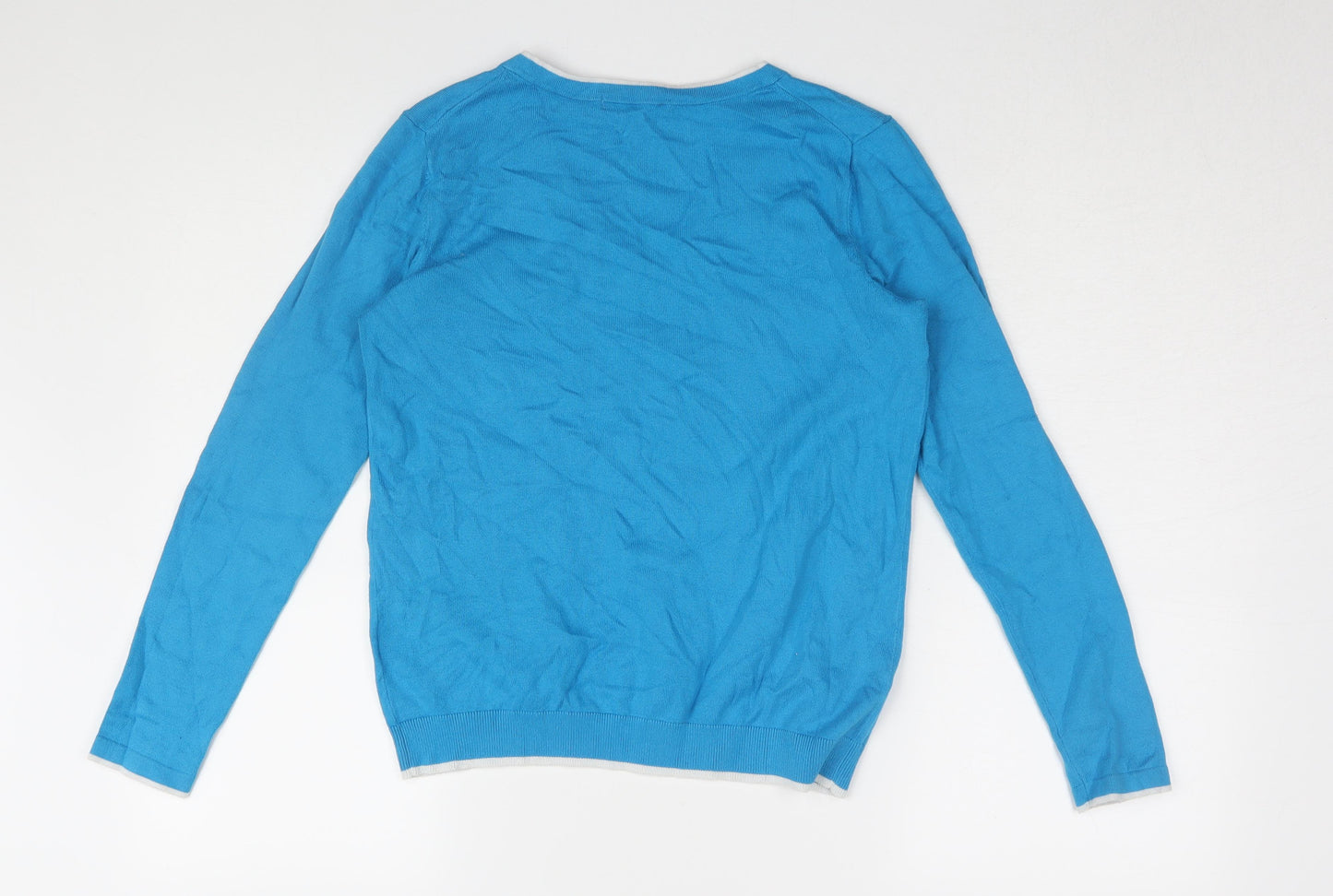 Boden Women's Blue V-Neck Pullover Jumper XS