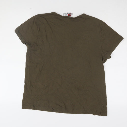 Jurassic Park Unisex Green Crew T-Shirt Size 16