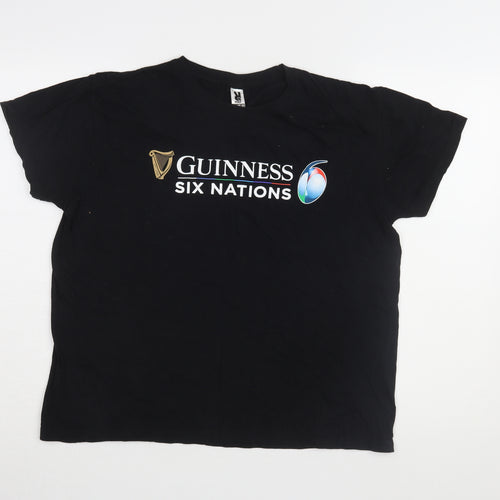Roly Black Unisex Cotton T-Shirt, L, Casual Basic Wear