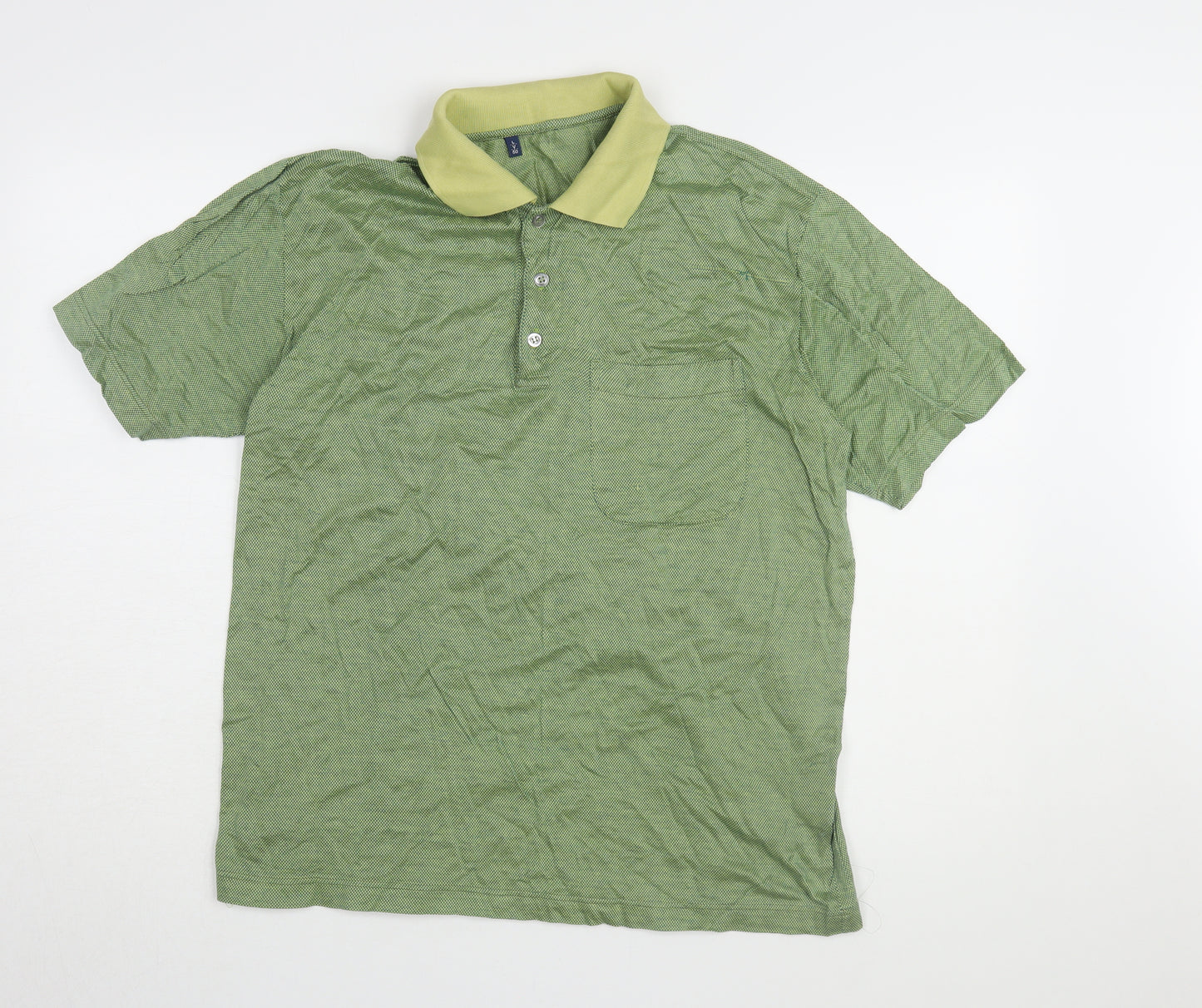 Filoscozia Men's Green Polo Shirt XL Casual Cotton