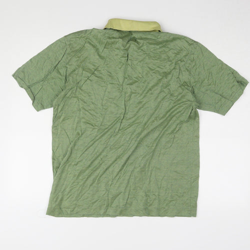 Filoscozia Men's Green Polo Shirt XL Casual Cotton