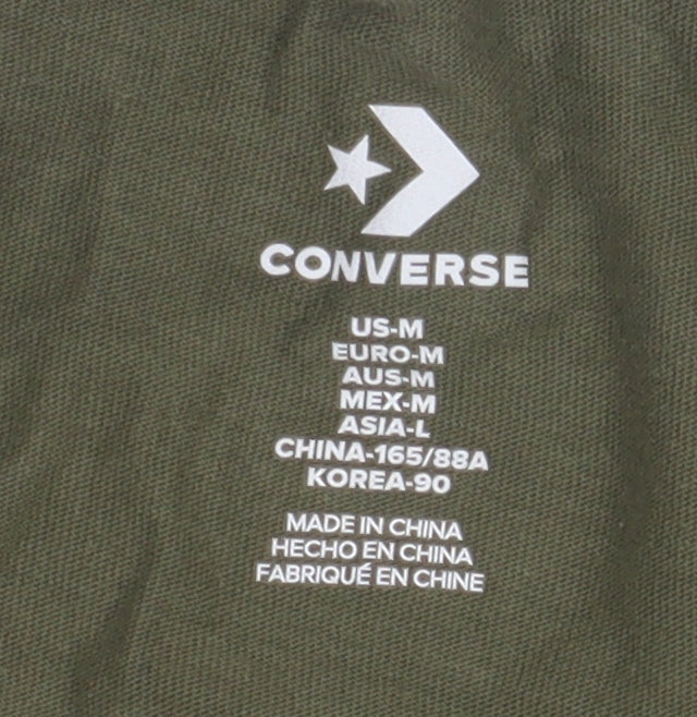 Converse Men's Green Long Sleeve T-Shirt M