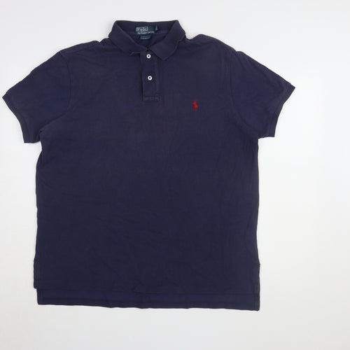 Polo Ralph Lauren Men's Blue XL Polo Shirt, Comfortable