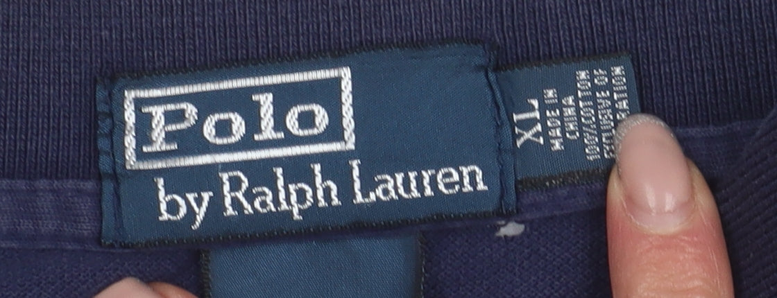 Polo Ralph Lauren Men's Blue XL Polo Shirt, Comfortable