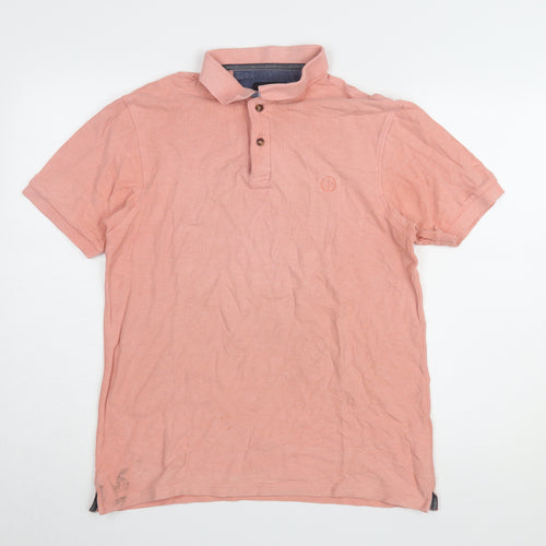 Marks and Spencer Men's Pink Medium Cotton Polo