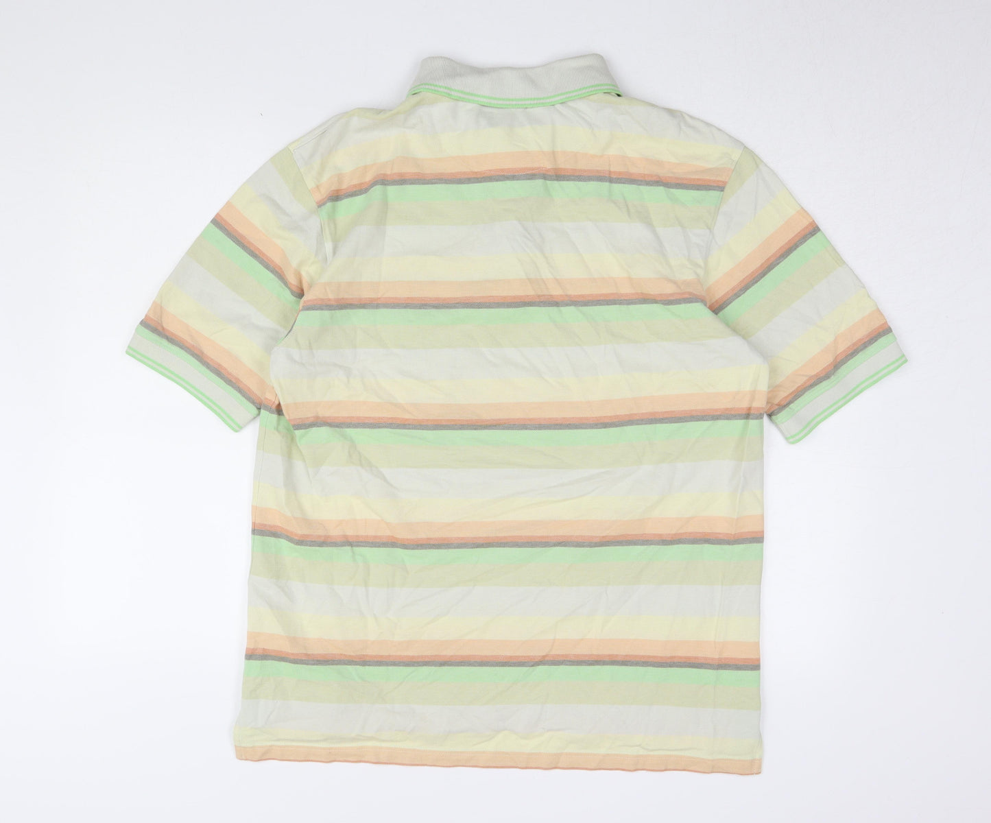 Marks and Spencer Men's Multicoloured Striped Polo M