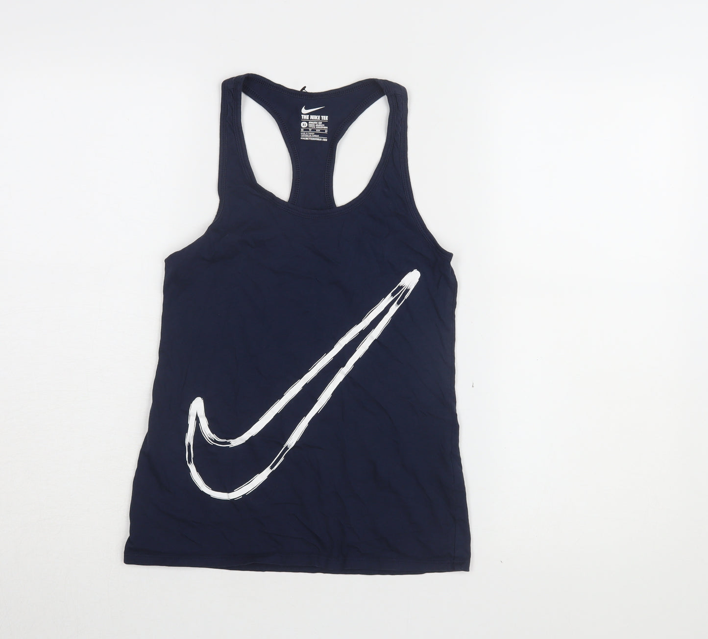 Nike Women's Blue Athletic Tank XS Racerback