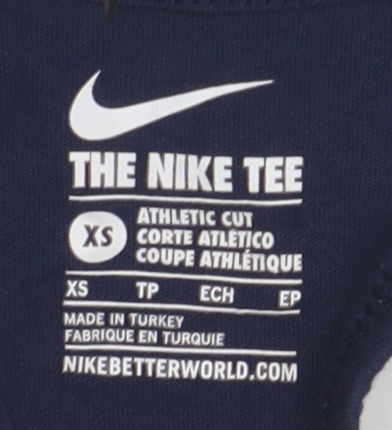 Nike Women's Blue Athletic Tank XS Racerback