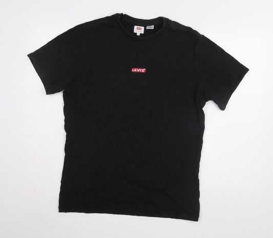 Levi's Men's Black M Crew Neck Short Sleeve T-Shirt