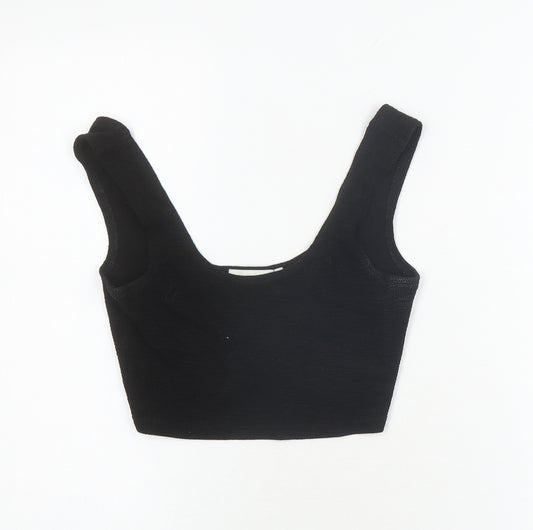 Weekday Women's Black Cropped Tank Top - Size S