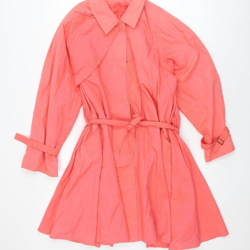 Tom Salto Women's Pink Trench Coat, Size 10