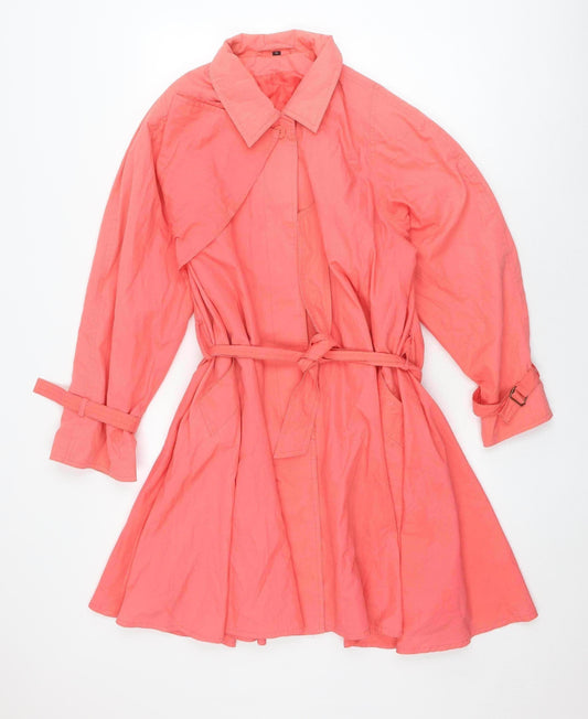 Tom Salto Women's Pink Trench Coat, Size 10