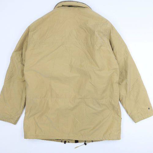 Jupiter Men's Beige Parka Jacket Size M Cotton Blend