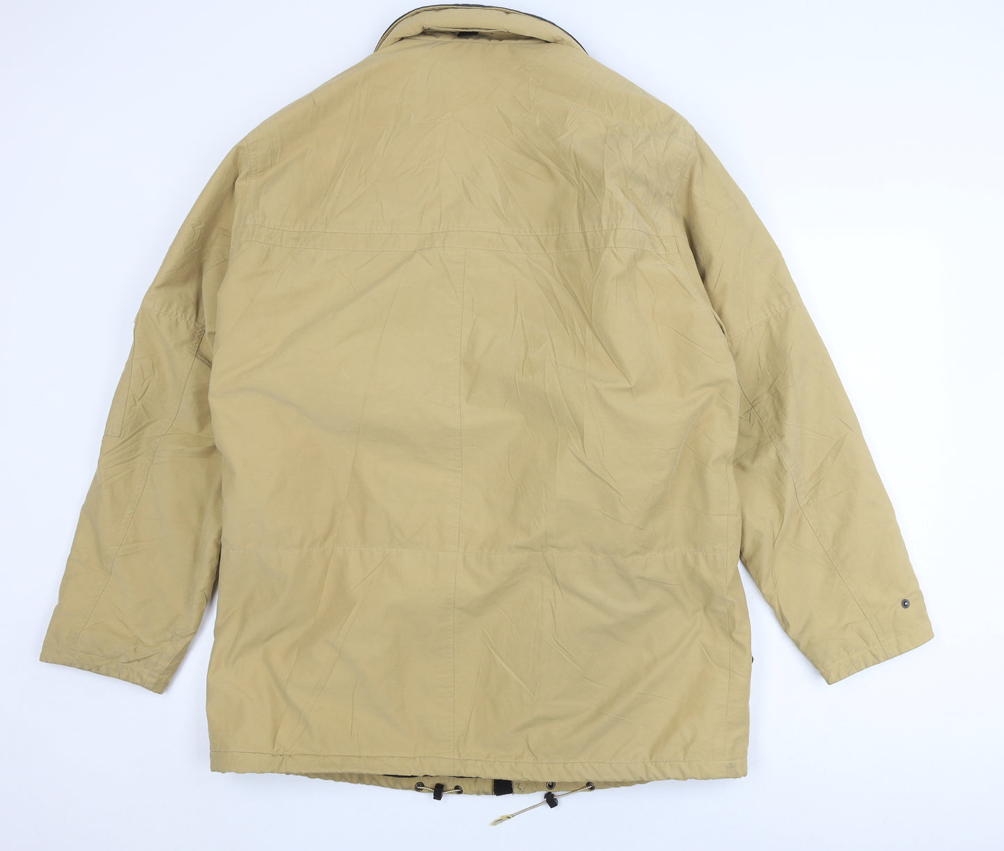 Jupiter Men's Beige Parka Jacket Size M Cotton Blend