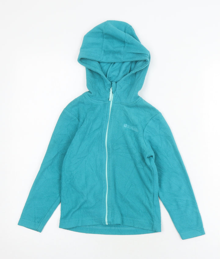 Mountain Warehouse Girls Blue Fleece Hoodie 5-6 Years