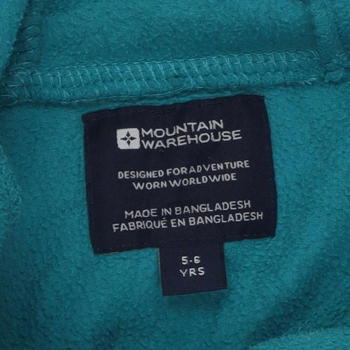 Mountain Warehouse Girls Blue Fleece Hoodie 5-6 Years