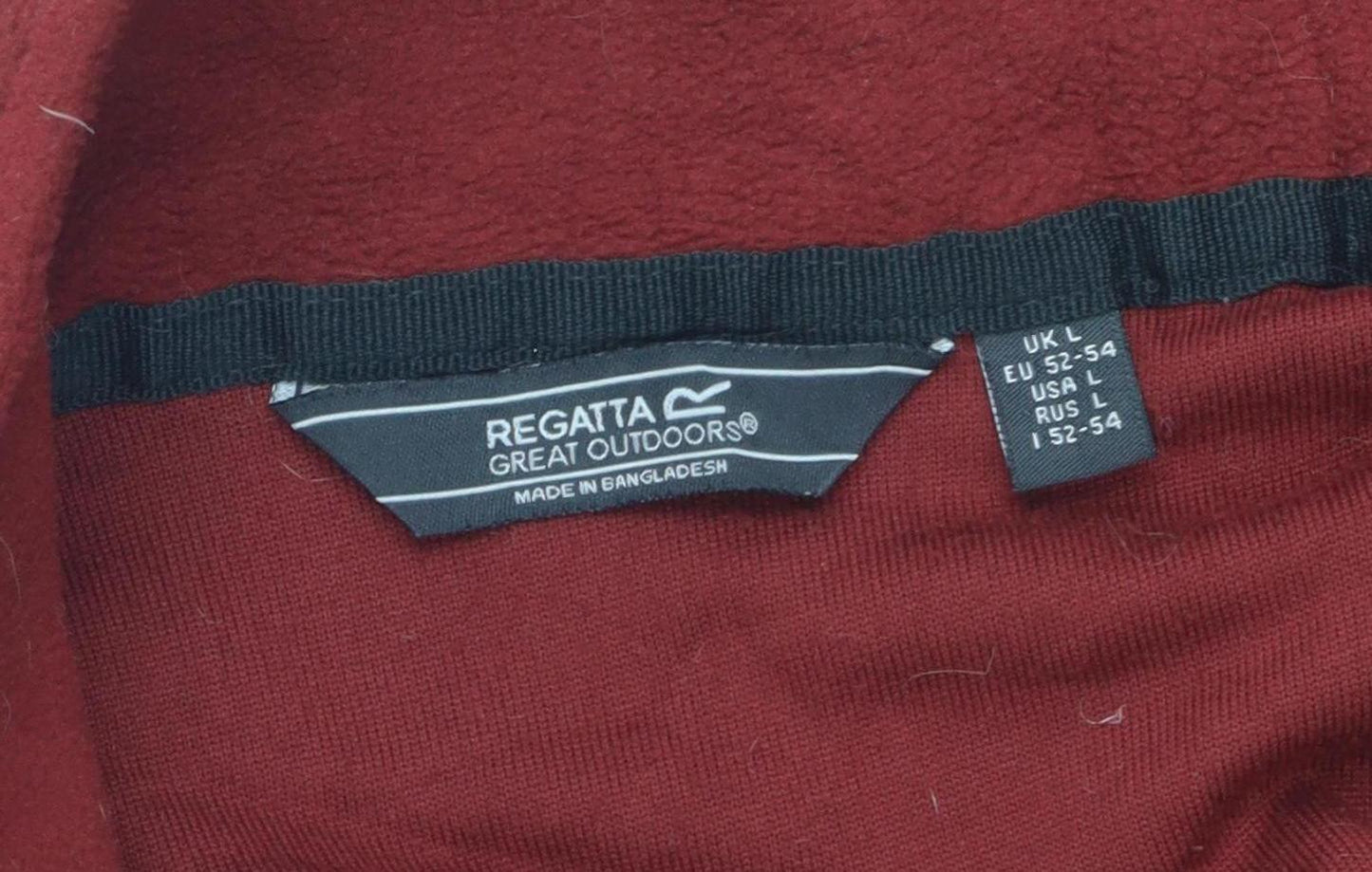 Regatta Men's Red Fleece 1/4 Zip Sweatshirt L