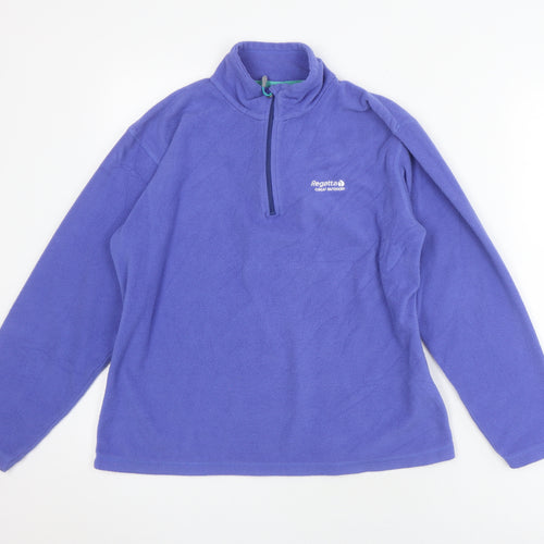 Regatta Purple Unisex Pullover Fleece Sweatshirt UK 10