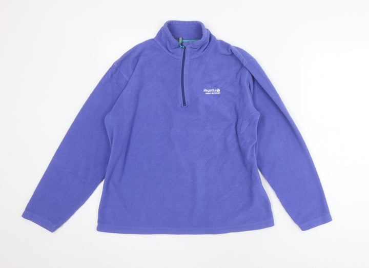 Regatta Purple Unisex Pullover Fleece Sweatshirt UK 10