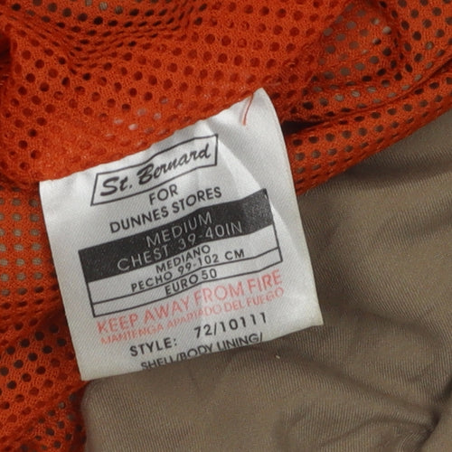 St. Bernard Men's Brown Parka Jacket M