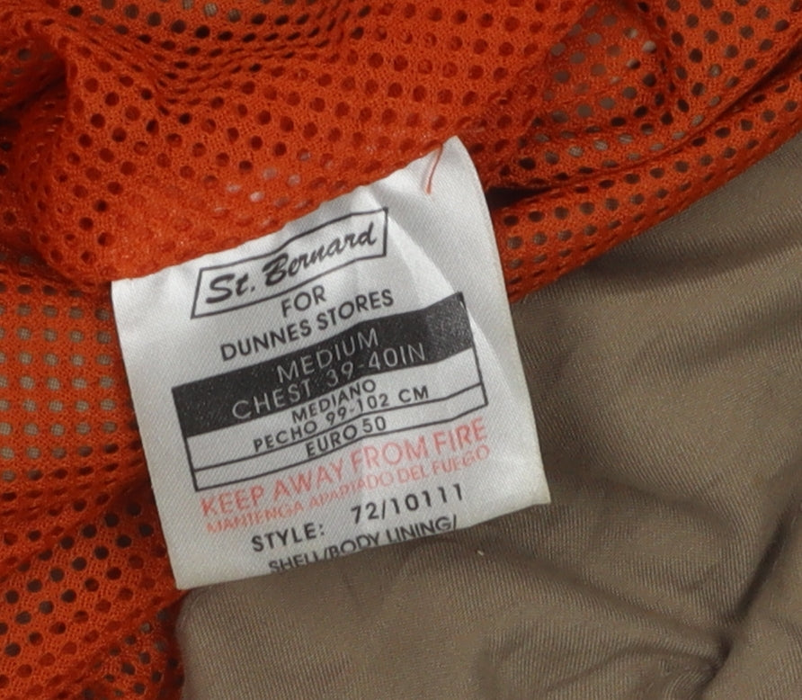 St. Bernard Men's Brown Parka Jacket M