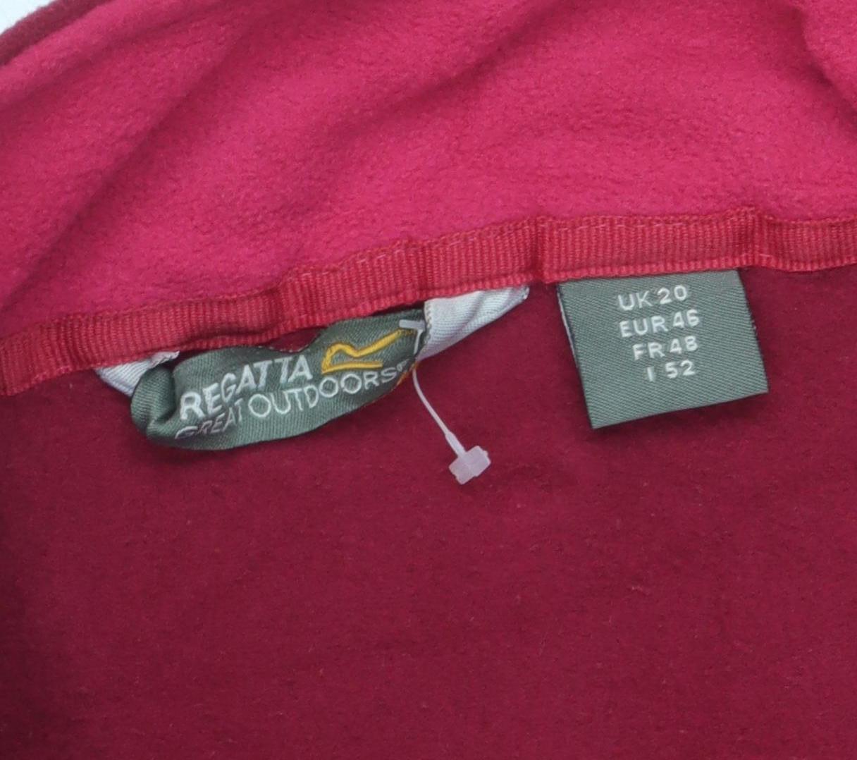 Regatta Women's Red Fleece Jacket Size 20