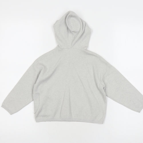 Zara Boys Grey Hooded Pullover Jumper 4-5 Years