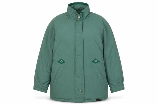 Front view of David Barry Women's Green Basic Jacket, size 14