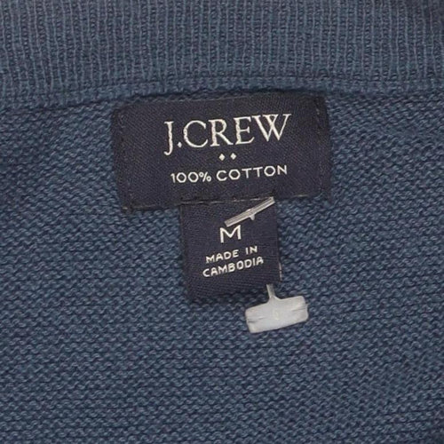 J.Crew Men's Blue Cotton Pullover Jumper Medium